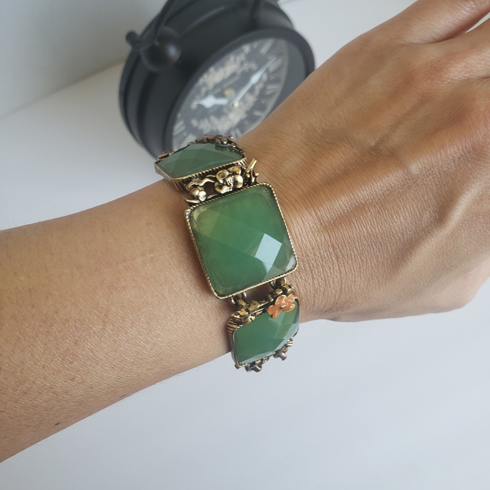 Lucky Brand Jade Gold Bracelet